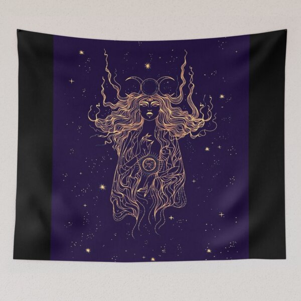 Item preview, Beauty of goddess magic artwork illustrations  designed and sold by Bkstores.