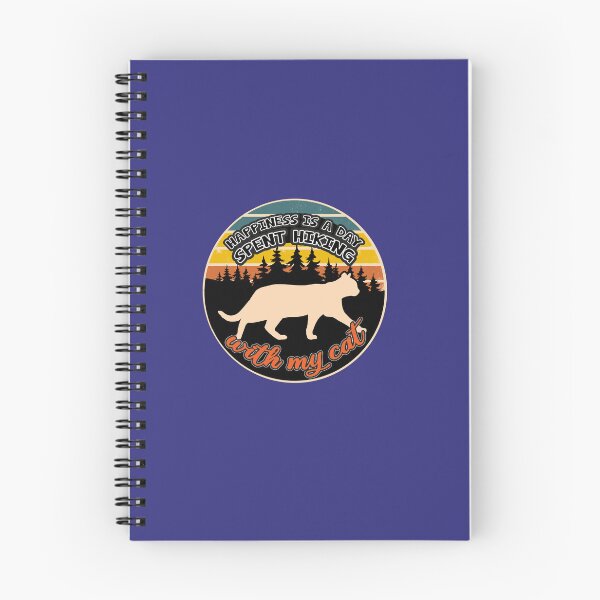 Item preview, Happiness Is A Day Spent Hiking With My Cat designed and sold by Grafik0.