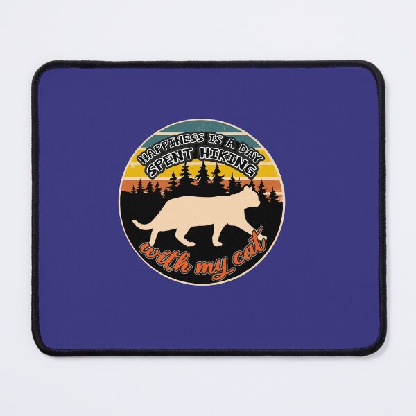 Item preview, Happiness Is A Day Spent Hiking With My Cat designed and sold by Grafik0.