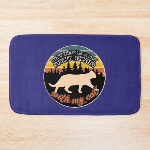 Item preview, Happiness Is A Day Spent Hiking With My Cat designed and sold by Grafik0.