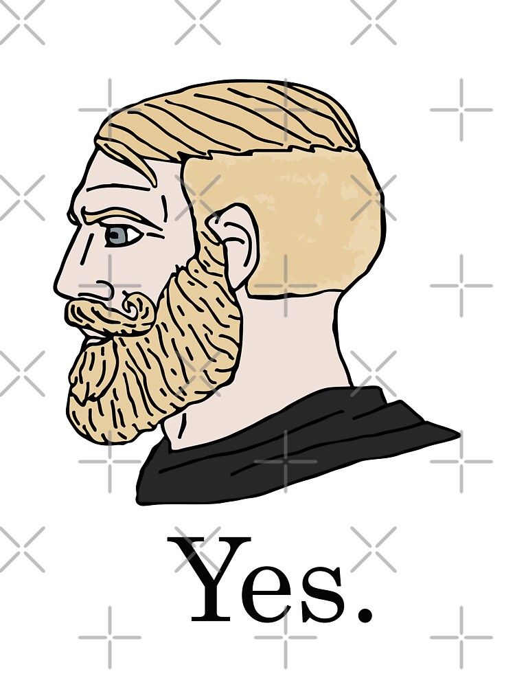  Yes Chad Meme T-Shirt : Clothing, Shoes & Jewelry