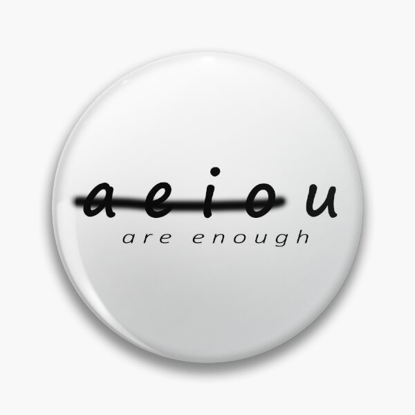 Item preview, A E I O U Are Enough designed and sold by lmcvinco.