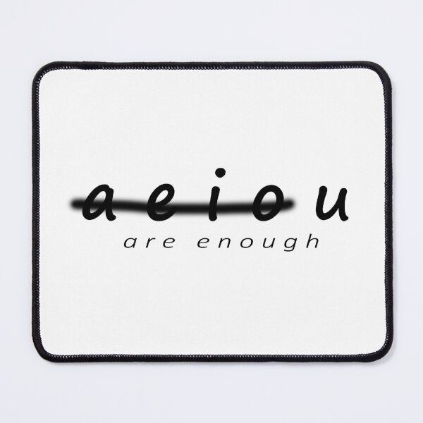 Item preview, A E I O U Are Enough designed and sold by lmcvinco.
