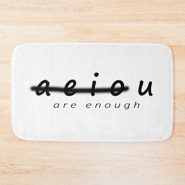 Item preview, A E I O U Are Enough designed and sold by lmcvinco.