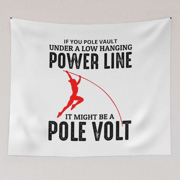 Item preview, Pole Vault Vaulting Electrical Electrician Funny Joke designed and sold by TastefulTees.