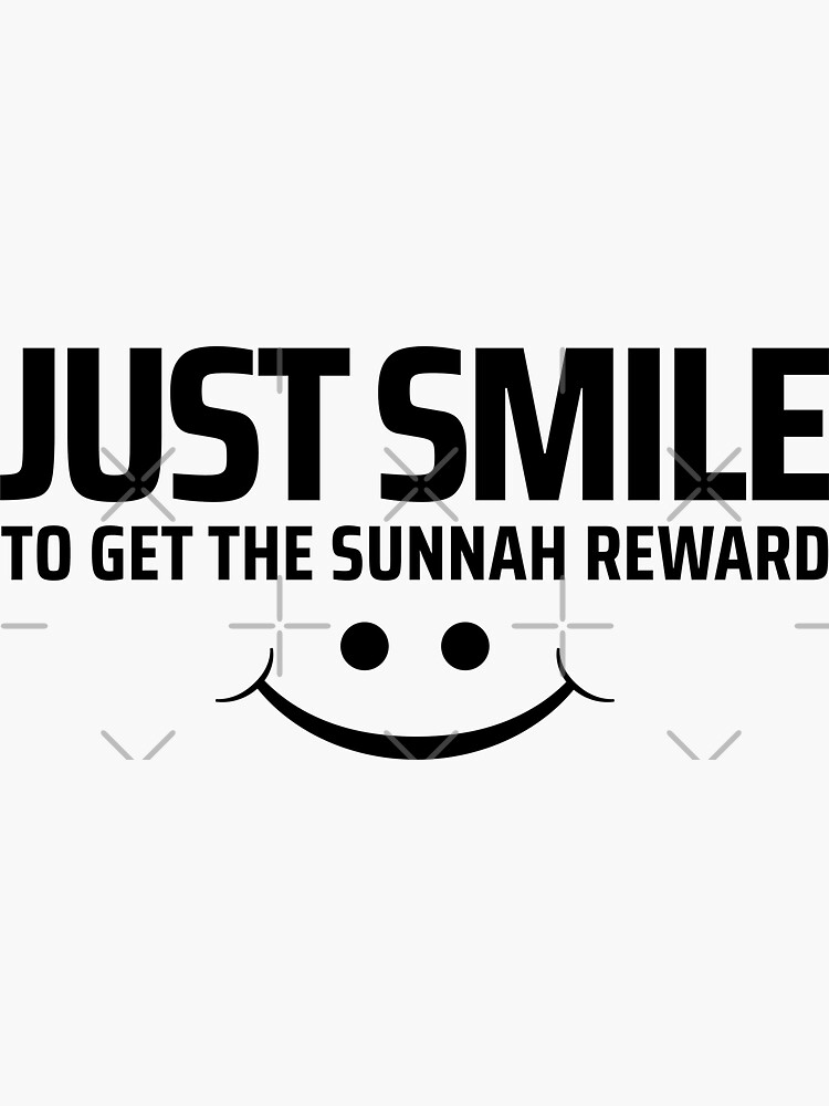 Smile Its Sunnah Islamic Art Quotes 5 Sticker For Sale By Efendesign Redbubble 2907