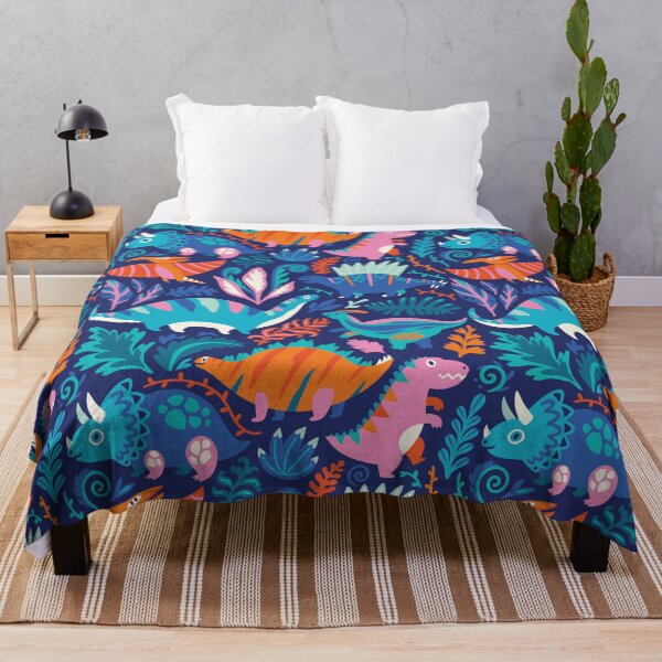 Dino team 1 Throw Blanket