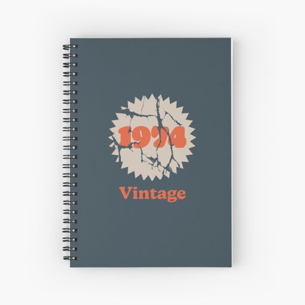 1974 Vintage Label Spiral Notebook