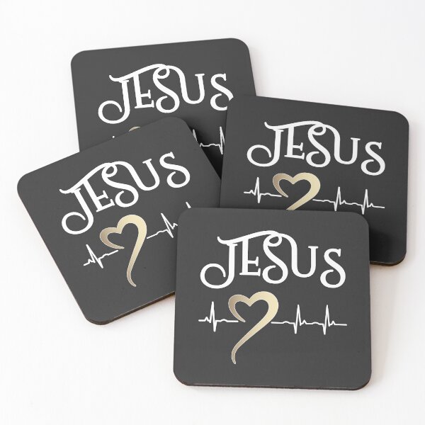 Item preview, Christian Design - Jesus with Heart and Heartbeat designed and sold by simplydesignart.