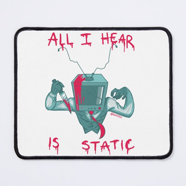 Item preview, All I hear is static blue and red  designed and sold by Bat13SJx.