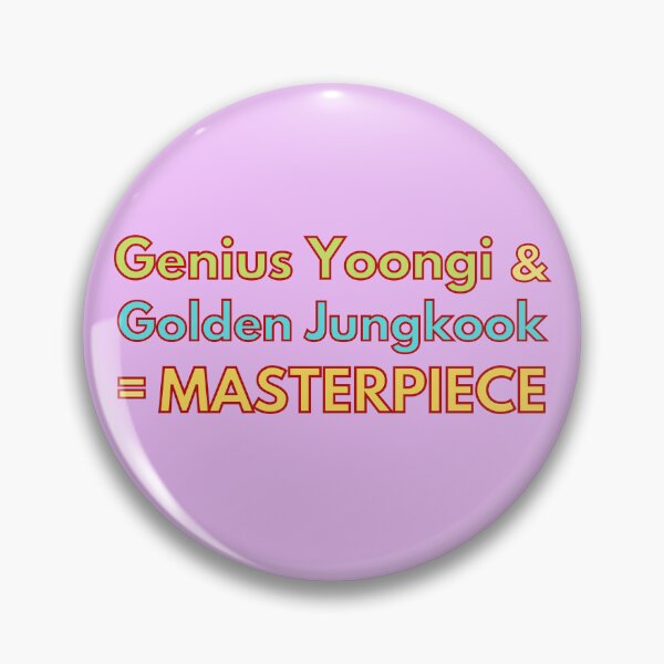Item preview, genius yoongi and golden jungkook designed and sold by Colorful-Inspo.