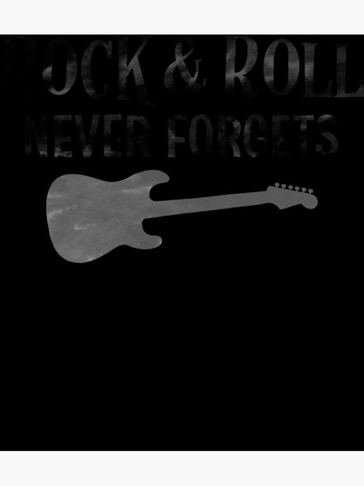 "Rock And Roll Never Sticker" Poster for Sale by allysonhat Redbubble