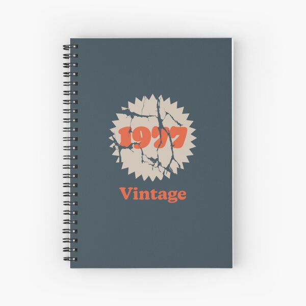 1977 Vintage Label Spiral Notebook