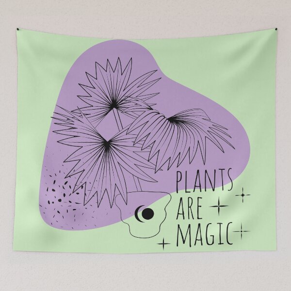 Item preview, Plants Are Magic - Inspirational Boho Style Plant Quote designed and sold by Naturalist Prints.