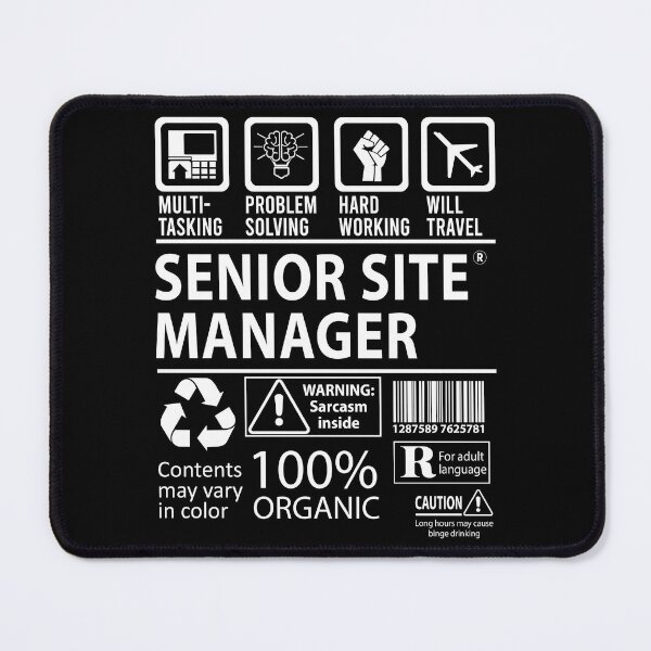 Item preview, Senior Site Manager T Shirt - MultiTasking Certified Job Gift Item Tee designed and sold by sabinacsnm.