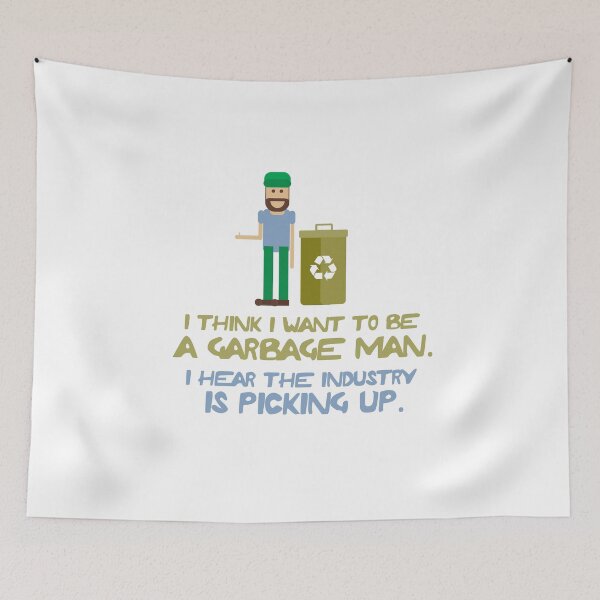 Item preview, Want to be a Garbage Man Design for a Garbagetruck Driver designed and sold by sebastian3210.