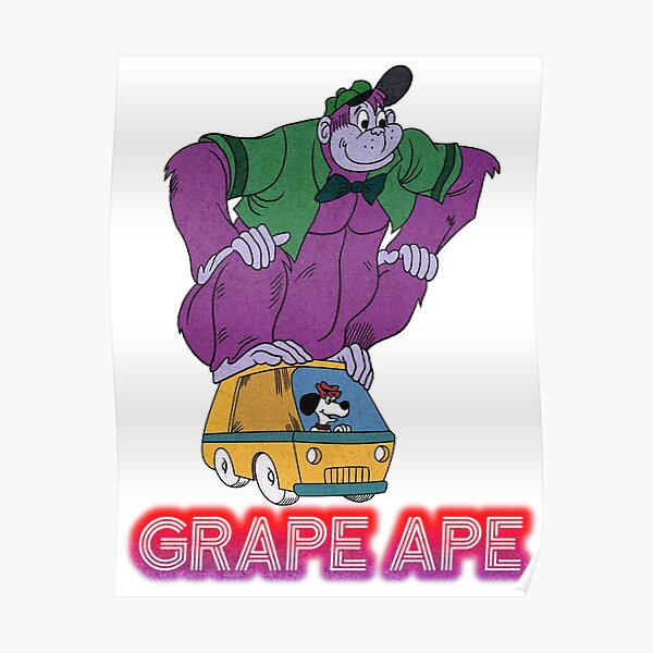 "70s Cartoon Grape Ape Giant Gorilla on Van with his Canine Pal Beegle