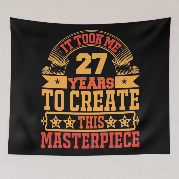 Item preview, Happy 27th birthday designed and sold by Designhub14.