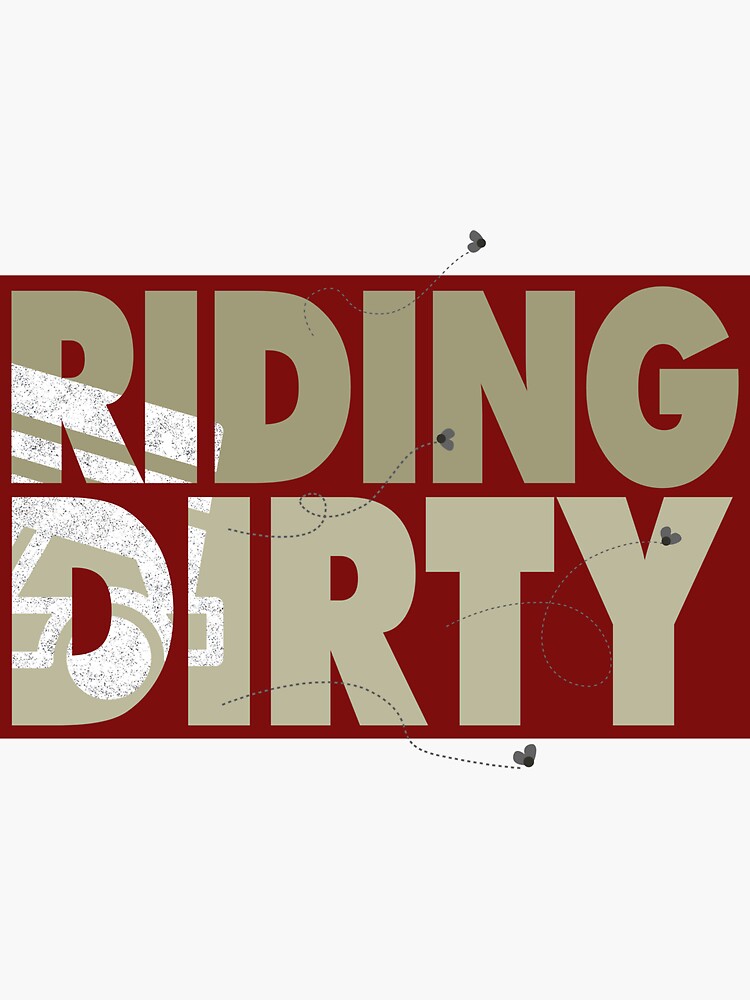 "Riding Dirty Design for a Garbagetruck Driver" Sticker for Sale by
