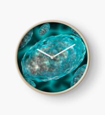 Vue microscopique des mitochondries. Horloge