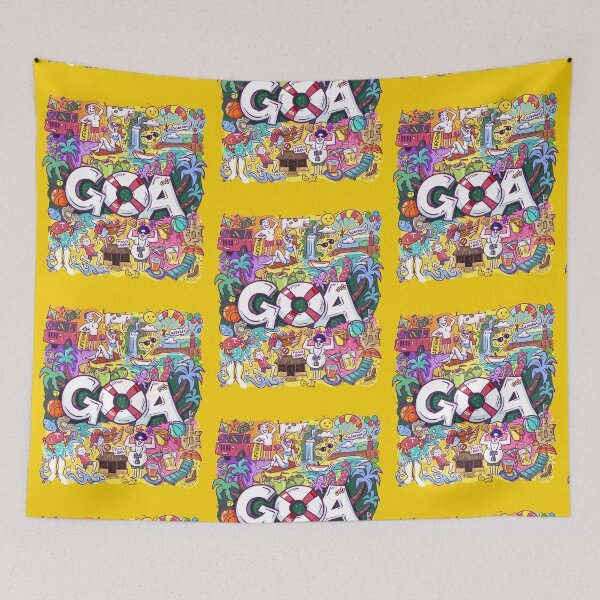 Item preview, Goa Doodle mashup 2 designed and sold by TOOTIFROOTI merch.