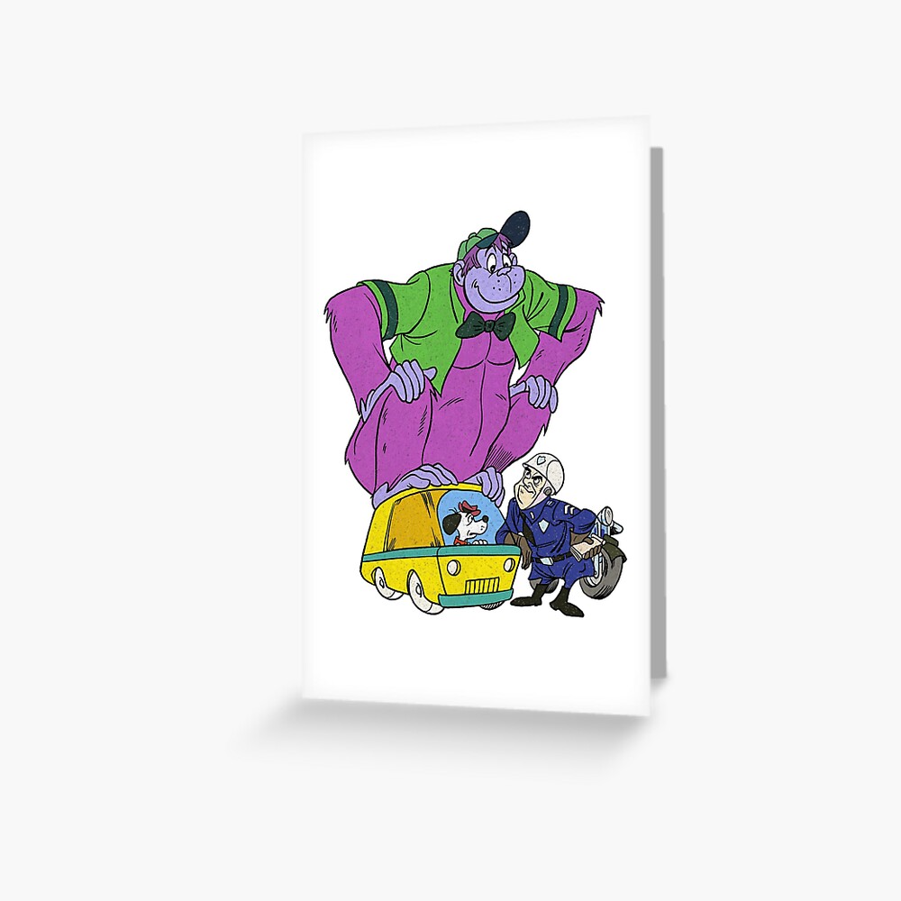 70s Cartoon Grape Ape Giant Gorilla on Van with Beegle Beagle Getting a Ticket from a Cop 70s Cartoon Grape Ape Giant Gorilla on Van with Beegle Beagle Getting a Ticket from a Cop