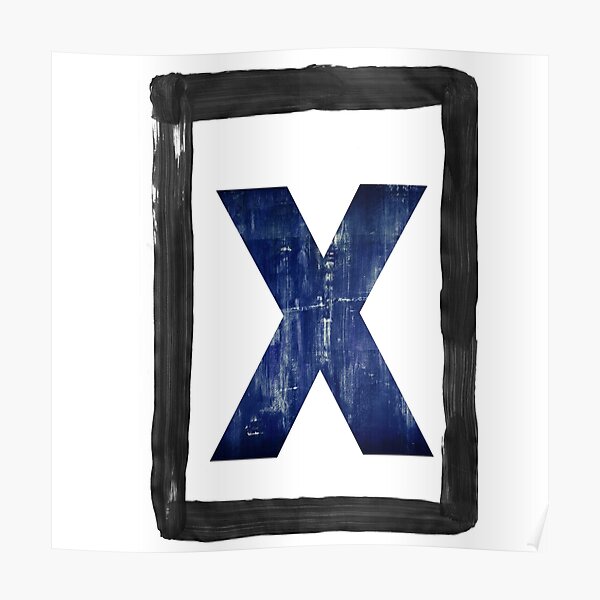 "BOXED X" Poster for Sale by mistivelvet Redbubble