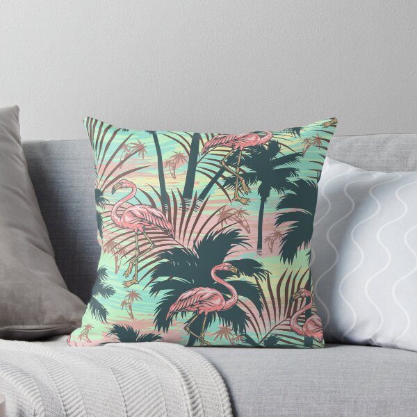 Item preview, Tropical Flamingos and Palm Trees designed and sold by Vector Scout Lab.