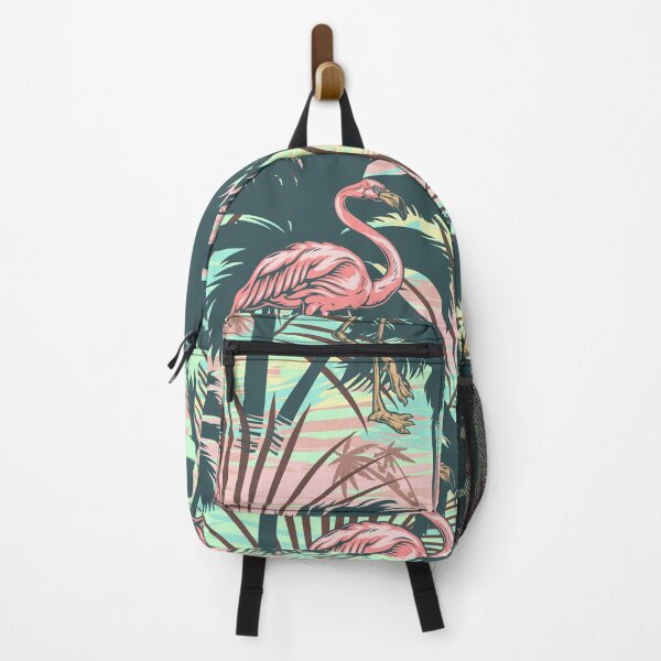 Item preview, Tropical Flamingos and Palm Trees designed and sold by Vector Scout Lab.