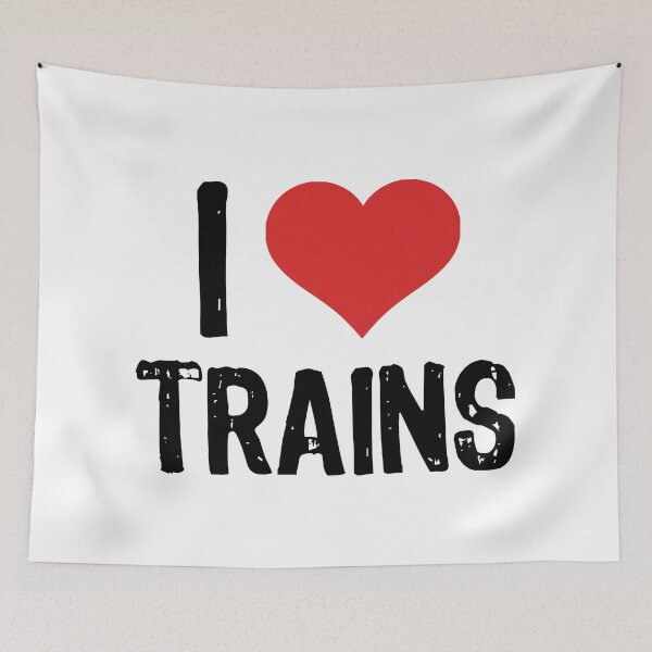 Item preview, I Love Trains designed and sold by The "I Love Everything" Shop.
