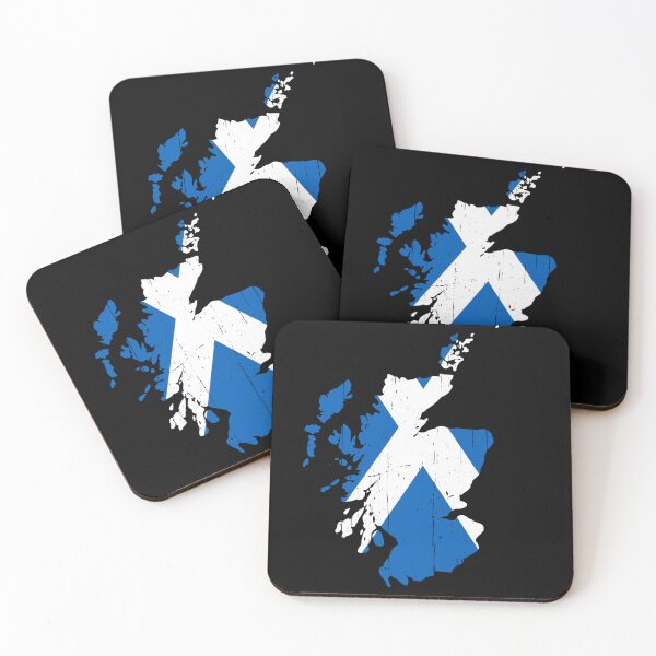 Item preview, Map of Scotland with Scottish Flag designed and sold by Happy Puppy Print On Demand.