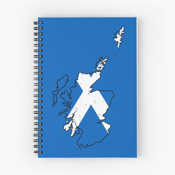 Item preview, Map of Scotland with Scottish Flag designed and sold by Happy Puppy Print On Demand.