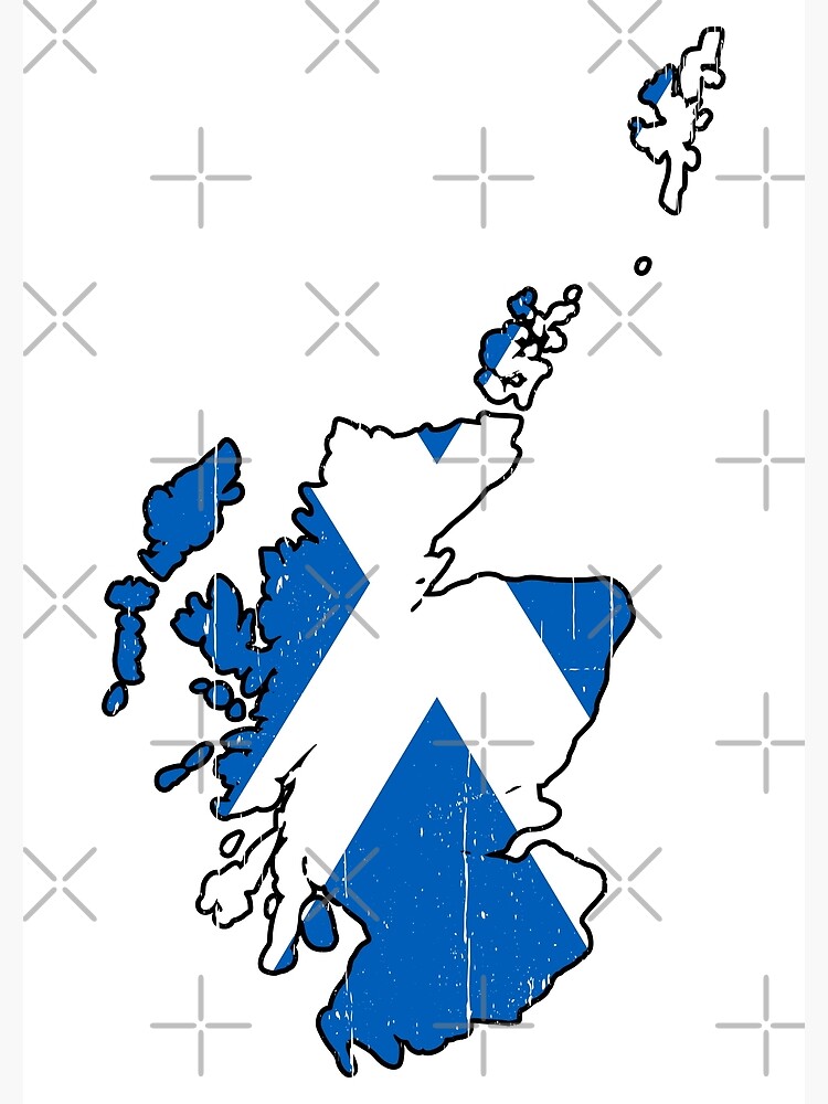 map-of-scotland-with-scottish-flag-poster-for-sale-by-panostsalig