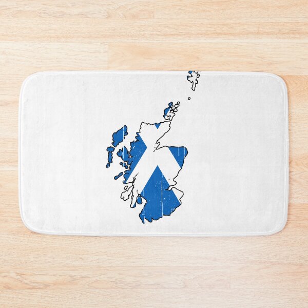 Item preview, Map of Scotland with Scottish Flag designed and sold by Happy Puppy Print On Demand.