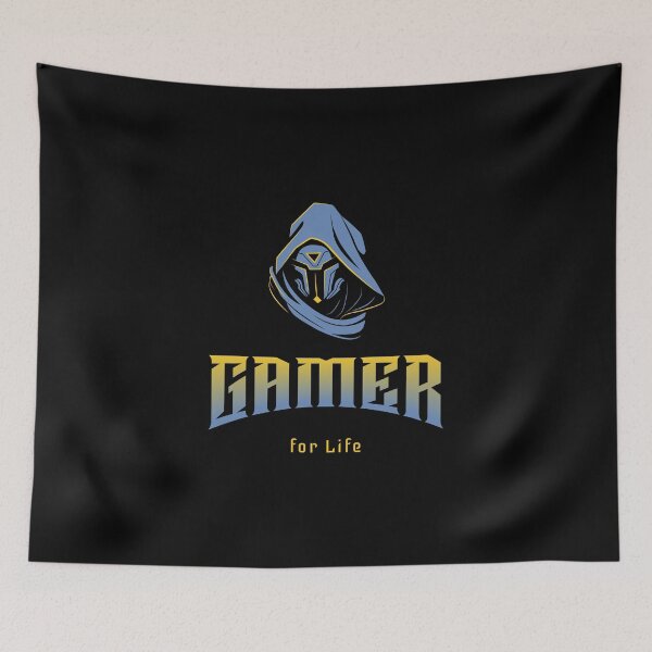 Item preview, Gamer for Life with Hooded Robot Warrior designed and sold by PRIVARSHU.