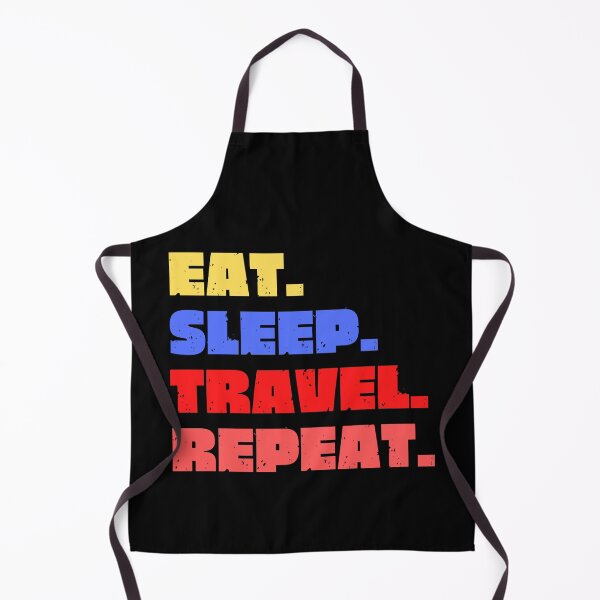 Item preview, Vintage Eat Sleep Travel Repeat Typography designed and sold by X-Trends.
