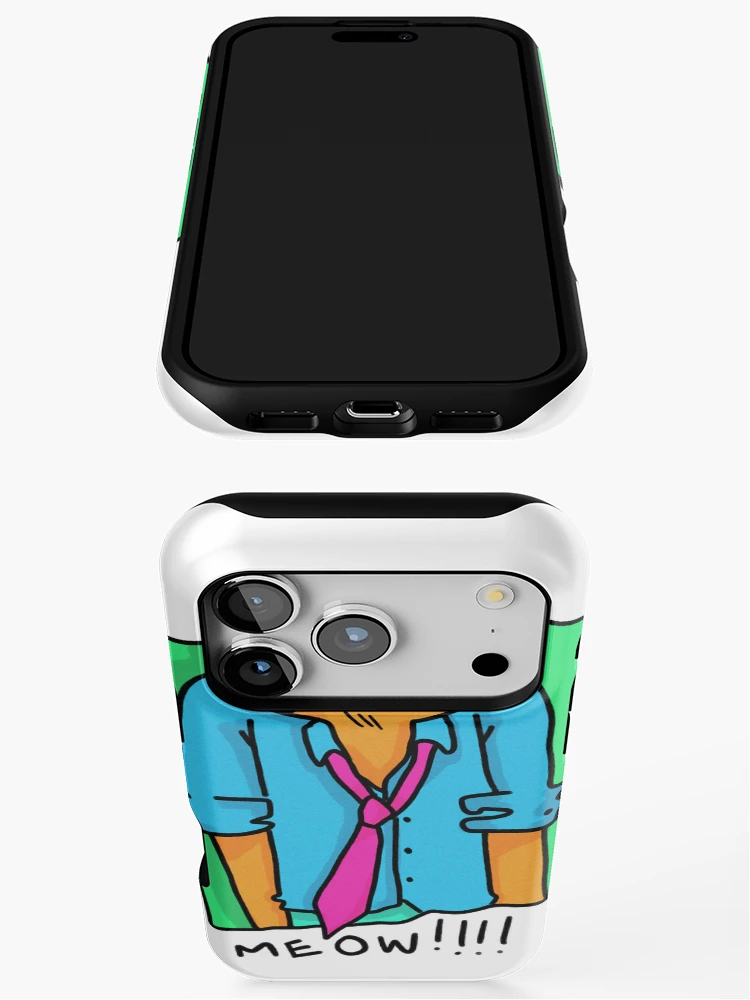 Thumbnail 3 of 4, iPhone Case, overworked cat designed and sold by Childish by Design.