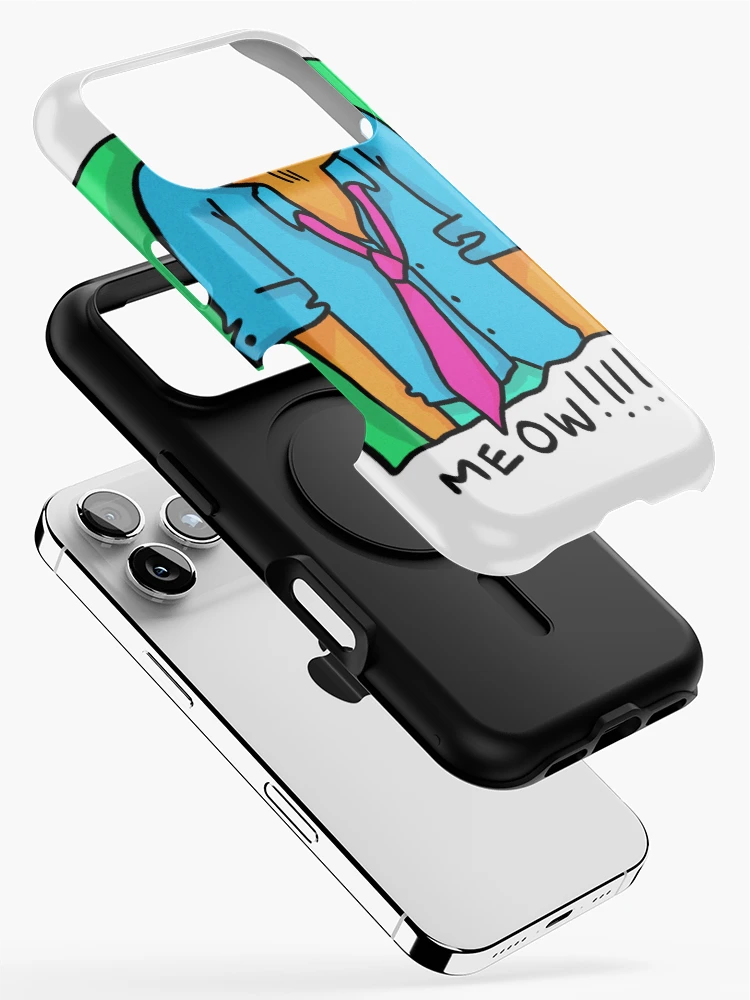 Thumbnail 2 of 4, iPhone Case, overworked cat designed and sold by Childish by Design.