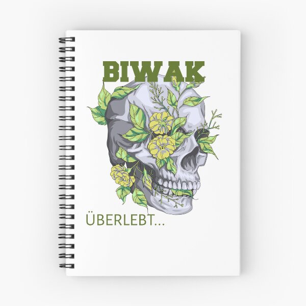 Item preview, Skull with flowers bivouac survives green designed and sold by JanooFactory.