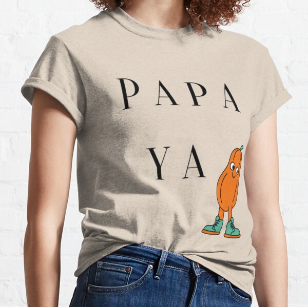 Sliced Papaya T-Shirt Exotic Fruit Delicious Tropical Vegan Tee Men Women