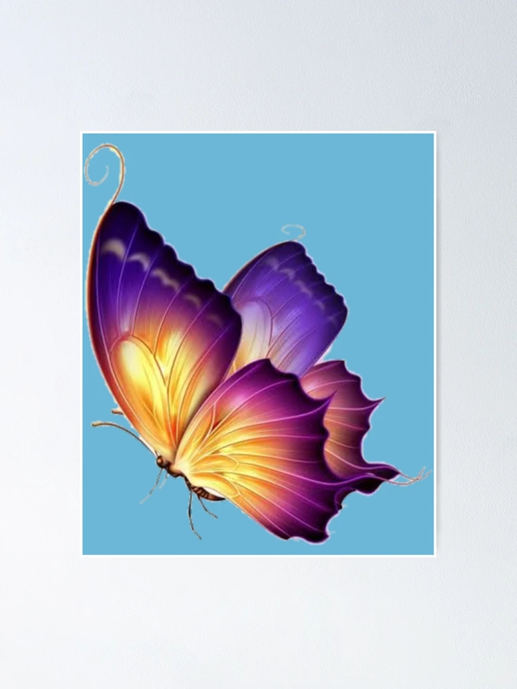 Crome butterfly Premium  Poster for Sale by DesignByJoreksz