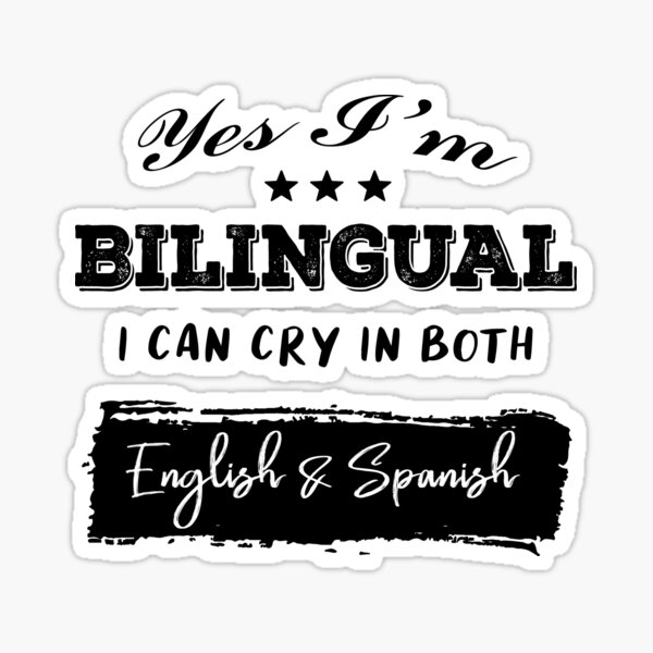 Spanish And English Stickers For Sale Redbubble