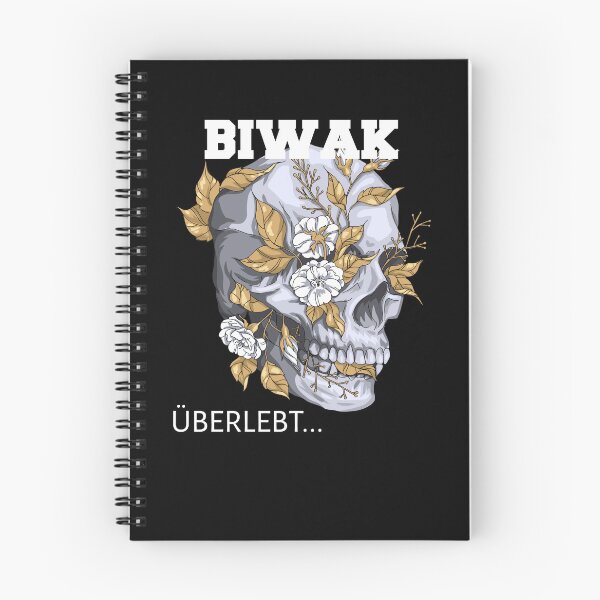 Item preview, Skull with flowers bivouac survives white designed and sold by JanooFactory.