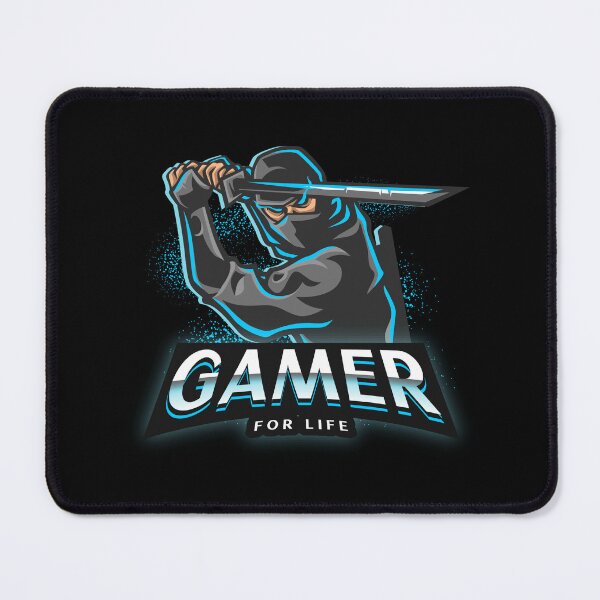 Item preview, Gamer for Life with Ninja holding a Sword designed and sold by PRIVARSHU.