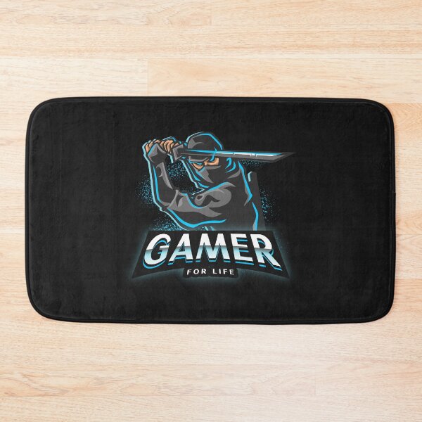 Item preview, Gamer for Life with Ninja holding a Sword designed and sold by PRIVARSHU.