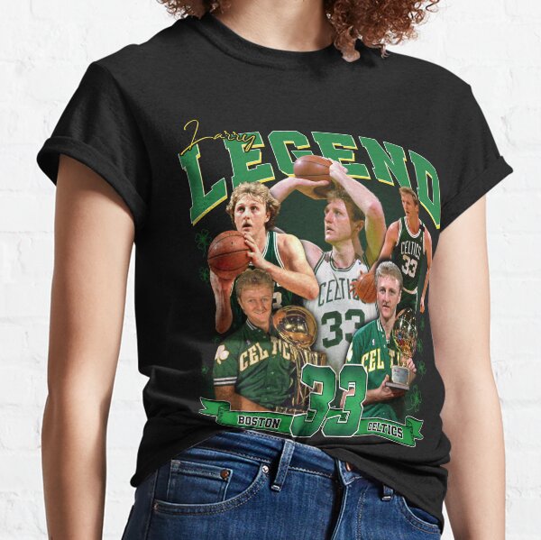 Larry Bird Legend Basketball Signature Vintage Retro 80s 90s Bootleg Rap Style Classic T-Shirt