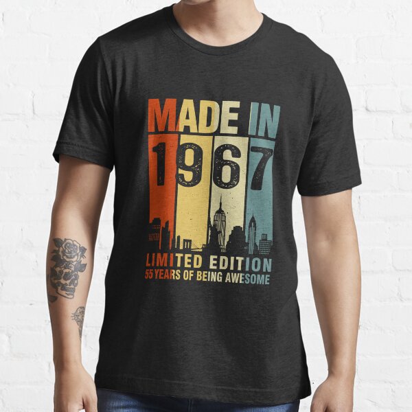 Made in 1967 T-Shirt Born 52nd Year Birthday Age Present Vintage Funny Mens Gift Made in 1967 T-Shirt Born 52nd Year Birthday Age Present Vintage Funny Mens Gift