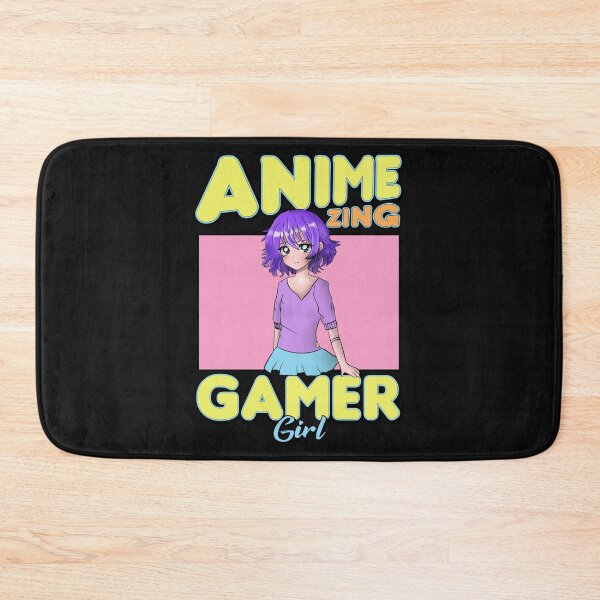 Item preview, AnimeZing gamer girl Aesthetic anime rainbow art designed and sold by Infdesigner.