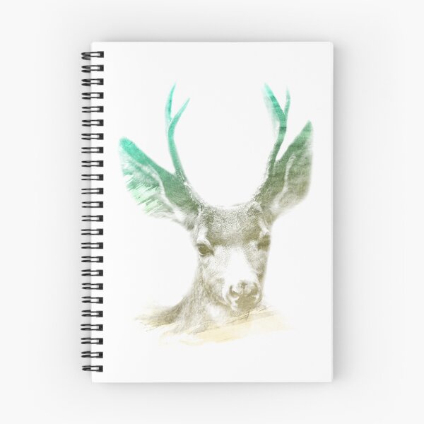 Item preview, DEER SUPERIMPOSED WATERCOLOR designed and sold by deificusArt.