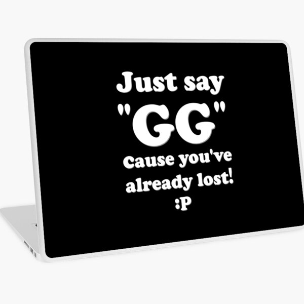 No Noobs Allowed Gamer Pc Master Race Steam Laptop Skin By Amagicaljourney Redbubble - gg ez lost roblox